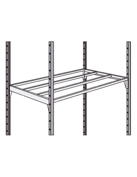 Pack 2 baldas estanteria industrial Pro 100x60