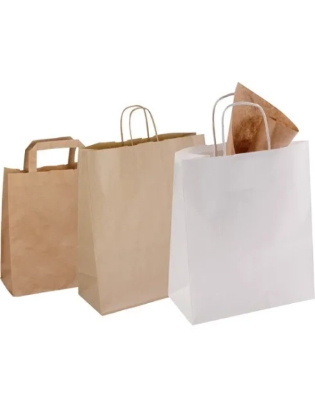 Bolsa kraft 20x10x28 asas planas