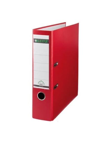 Archivador Leitz ancho forrado polipropileno A4 rojo