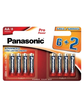 Blister 8 pilas (6+2) Pro Power (premium) LR6 AA