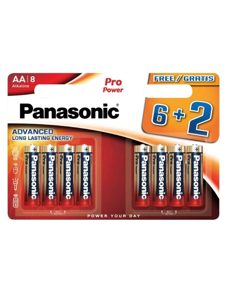Blister 8 pilas (6+2) Pro Power (premium) LR6 AA