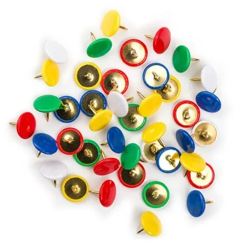 Caja 100 chinchetas colores Surtidos