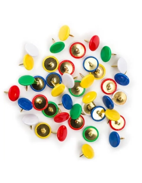 Caja 100 chinchetas colores Surtidos