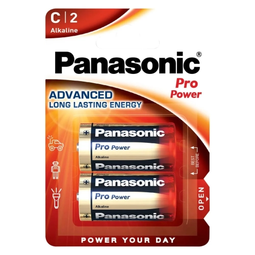 Blister 2 pilas Pro Power (premium) LR14 C Panasonic
