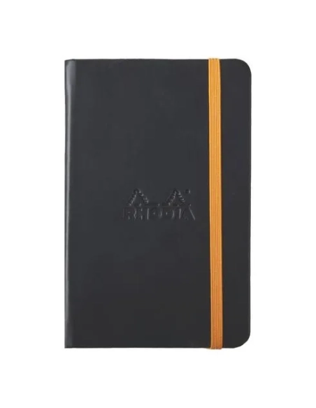 Cuaderno Rhodiarama A6 rayado negro