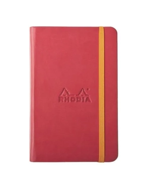 Cuaderno Rhodiarama A6 rayado rojo