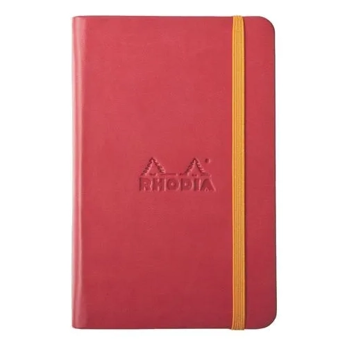 Cuaderno Rhodiarama A6 rayado rojo
