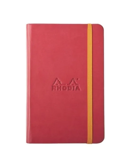 Cuaderno Rhodiarama A6 rayado rojo