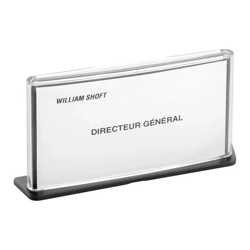 Placa tarjeta de visita 3 en 1 formato Tarjeta de visita