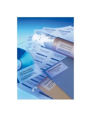 Etiquetas transparentes poliester A4  laser