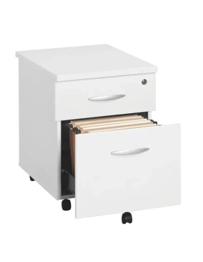 Cajonera con ruedas 2 cajones  excellens blanca
