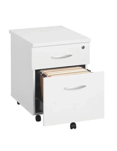 Cajonera con ruedas 2 cajones  excellens blanca