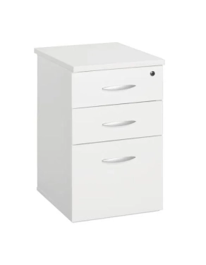 Cajonera oficina 3 cajones altura Mesa fondo 60 blanca