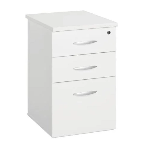 Cajonera oficina 3 cajones altura Mesa fondo 60 blanca