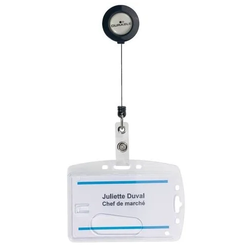 Pack 10 Identificador rígido cordón extensible 1 tarjeta