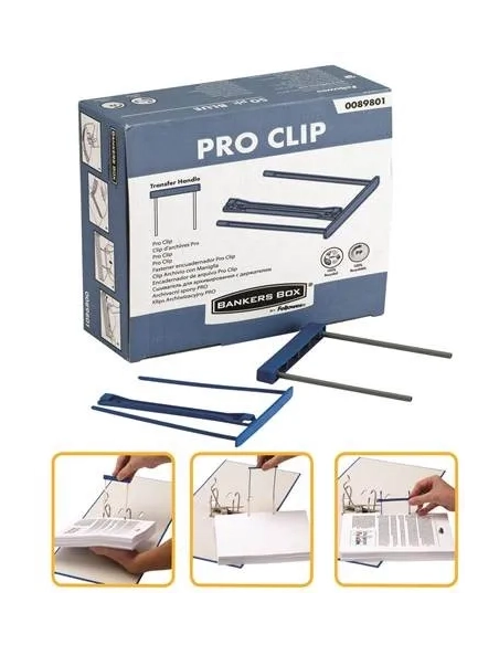 50 fasteners plastico pro clip Fellowes