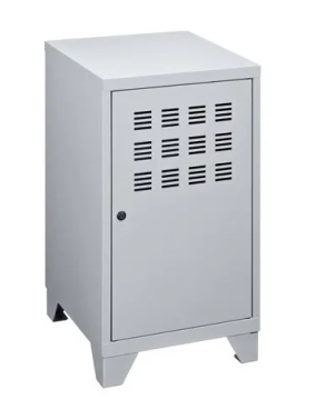 Taquilla metalica pequeña 74x40x40 cm gris claro