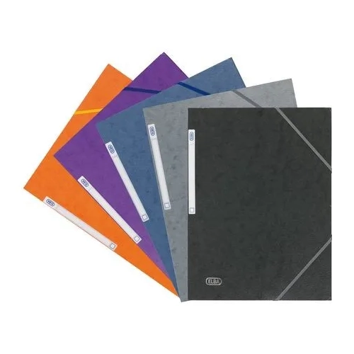Carpeta carton A4 gomas 3 solapas surtidas tendencia
