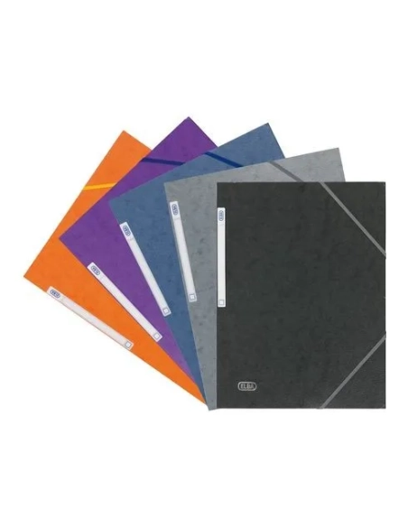 Carpeta carton A4 gomas 3 solapas surtidas tendencia