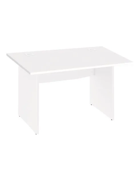 Mesa oficina patas madera 120cm Excellens blanca