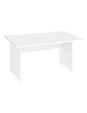 Mesa oficina patas madera 140cm Excellens blanca