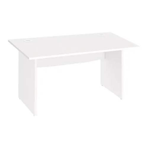 Mesa oficina patas madera 140cm Excellens blanca