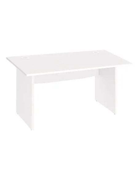 Mesa oficina patas madera 140cm Excellens blanca