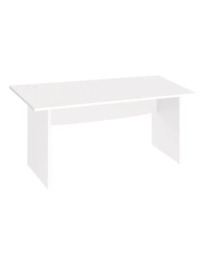 Mesa oficina patas madera 160cm Excellens blanca