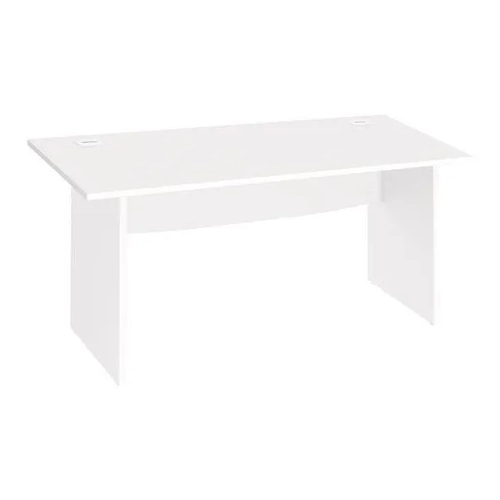 Mesa oficina patas madera 160cm Excellens blanca