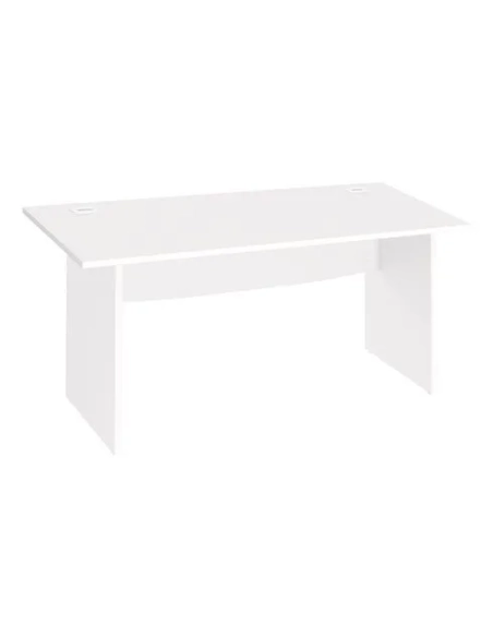 Mesa oficina patas madera 160cm Excellens blanca