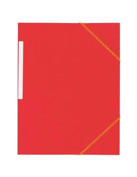 Carpeta carton gomas 3 solapas rojo 350 grs jmb