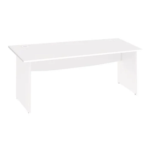 Mesa oficina patas madera 180cm Excellens blanca