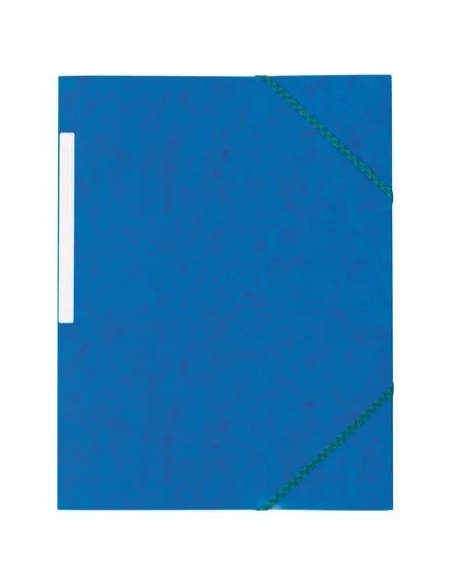 Carpeta carton gomas 3 solapas gomas azul 450 gms jmb