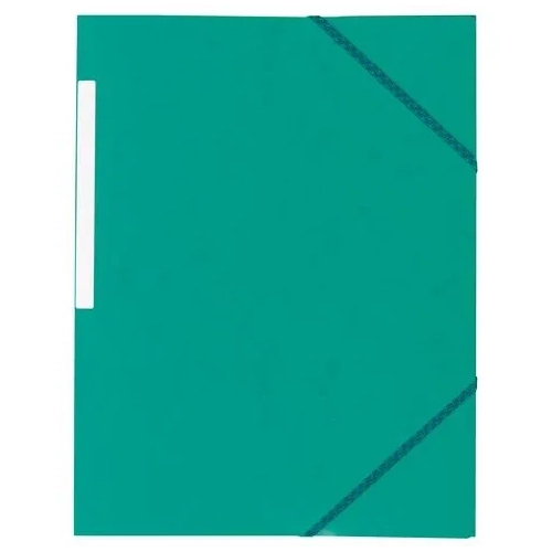 Carpeta carton gomas 3 solapas gomas verde 450 gms jmb