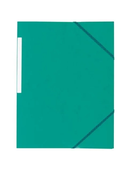 Carpeta carton gomas 3 solapas gomas verde 450 gms jmb