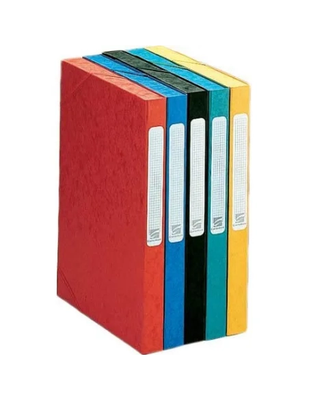 Carpeta proyectos brillante 25mm 450g. Exacompta amarillo