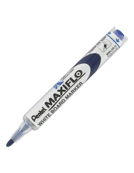 Rotulador pizarra pentel maxiflo azul