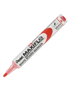 Rotulador pizarra pentel maxiflo rojo