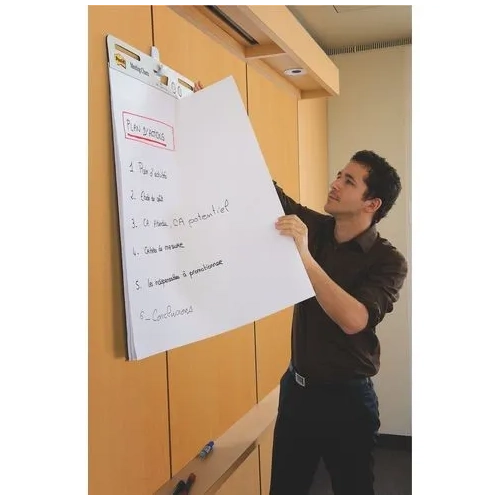 Bloc mural caballete con hojas adhesivas reposicionables Post It