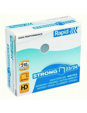 Caja 1000 grapas 23/24 galvanizadas Rapid