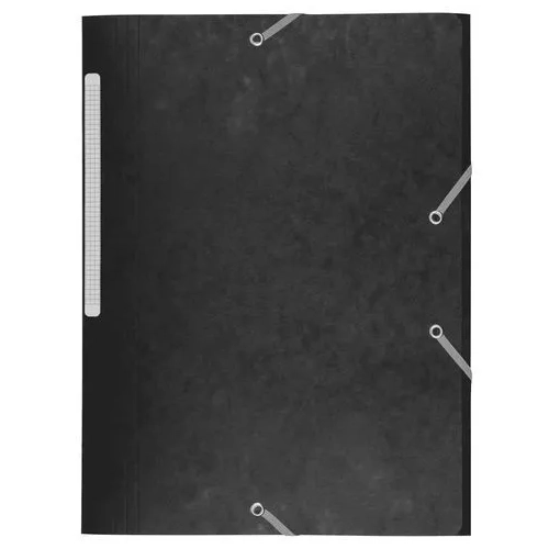 Carpeta carton con gomas 3 solapas 450 gms JMB negro
