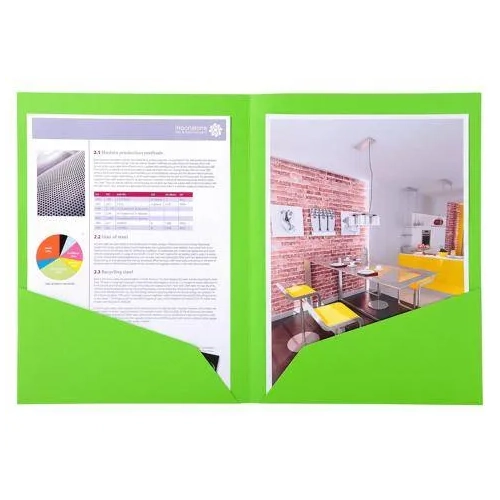 Subcarpeta Doble Bolsillo A4 verde