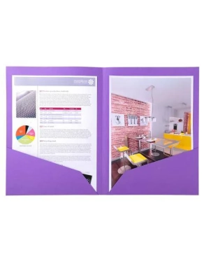 Subcarpeta Doble Bolsillo A4 violeta