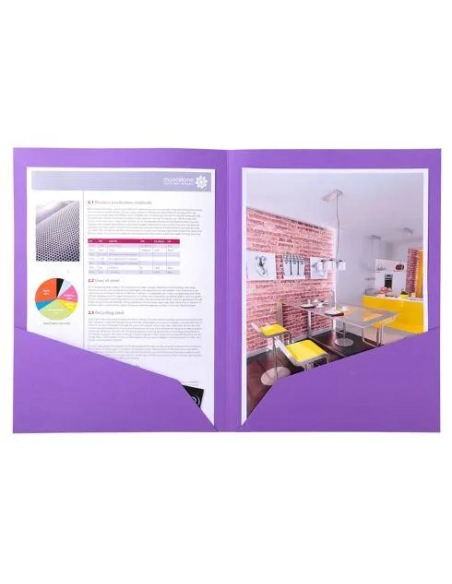 Subcarpeta Doble Bolsillo A4 violeta