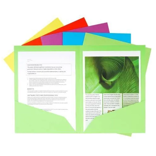 Subcarpeta Doble Bolsillo A4 colores surtidos