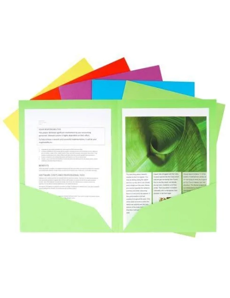 Subcarpeta Doble Bolsillo A4 colores surtidos