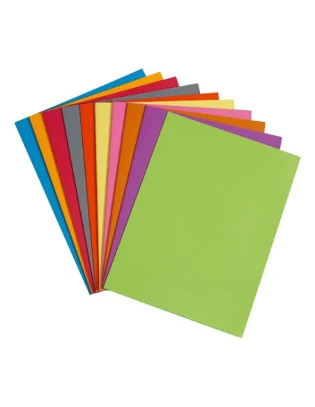 Paquete 10 subcarpetas A4 210 grms colores surtidos JMB