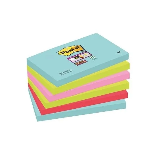 Bloc Pos It super sticky miami 76x127 mm