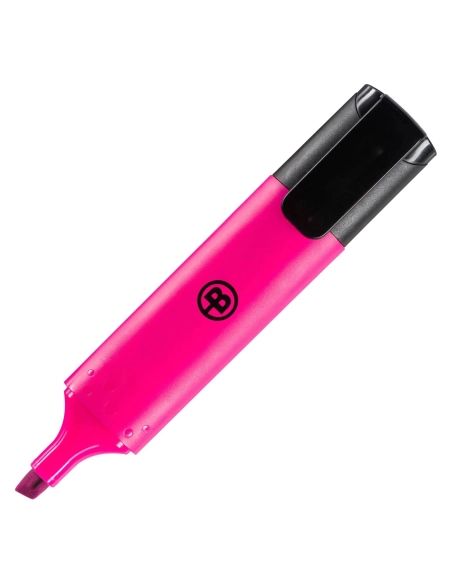 Marcador rotulador fluorescente rosa