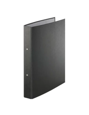 Carpeta 2 Anillas carton Forrado negra